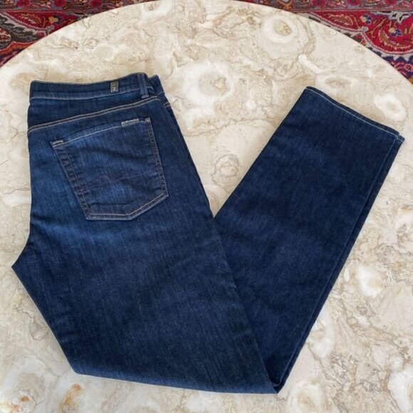 7 For All Mankind Slimmy Straight Leg Stretch Jeans - Picture 6 of 13